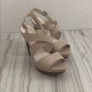 Platform Nude Sandals